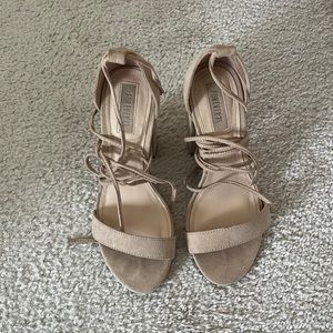 Strappy Nuede Heels